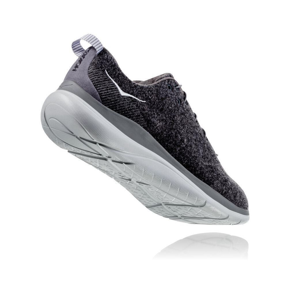 Hoka Hupana Flow Wool Løpesko Vei Dame Mørke Grå | 312756-AFQ