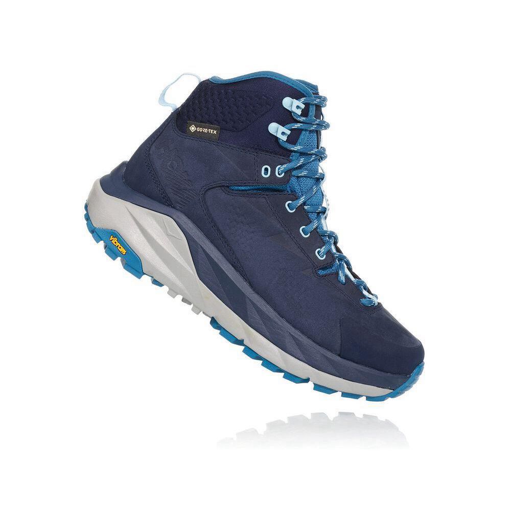 Hoka Kaha GTX Fjellstøvler Dame Marineblå | 179620-ZIU