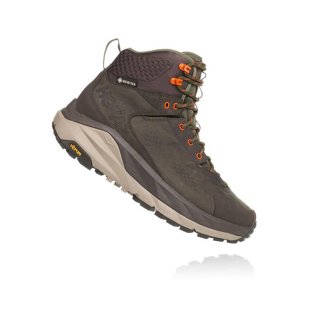 Hoka Kaha GTX Fjellstøvler Herre Grønn | 697541-WDP