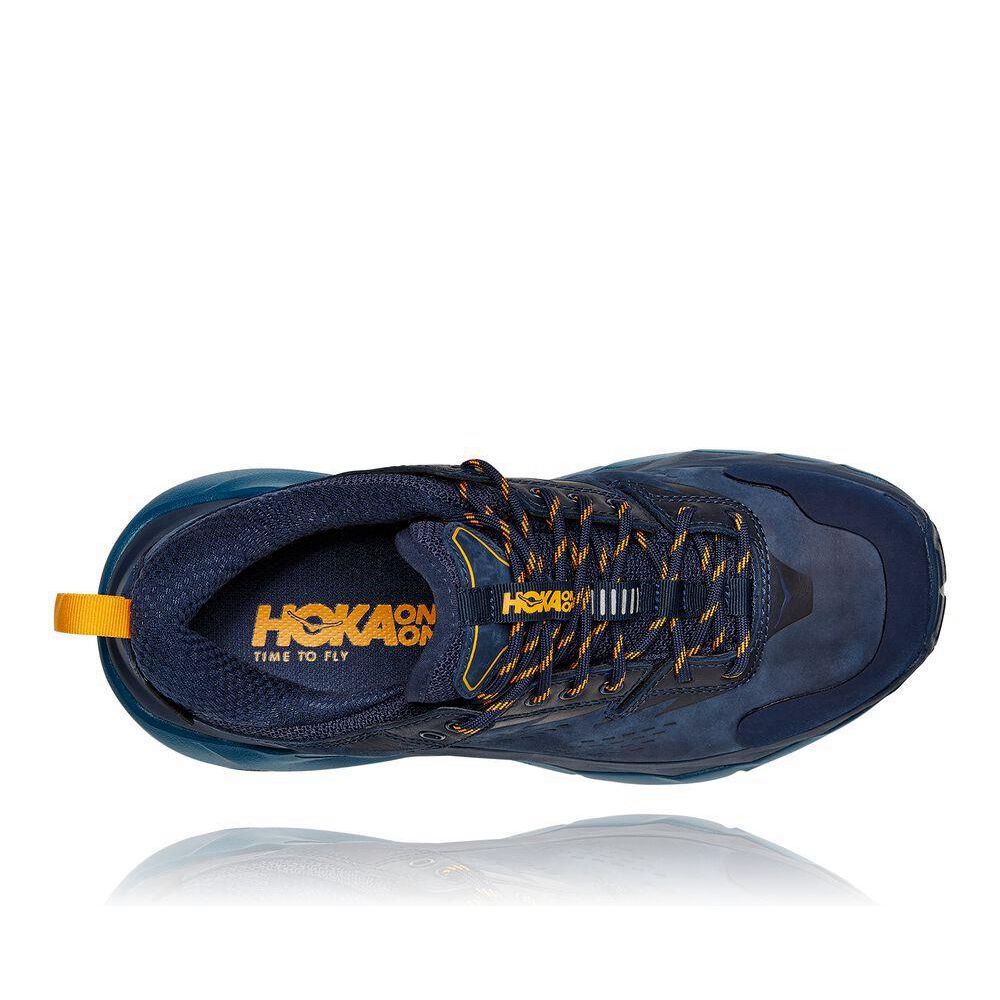 Hoka Kaha Low GTX Fjellsko Dame Blå | 760341-DLC