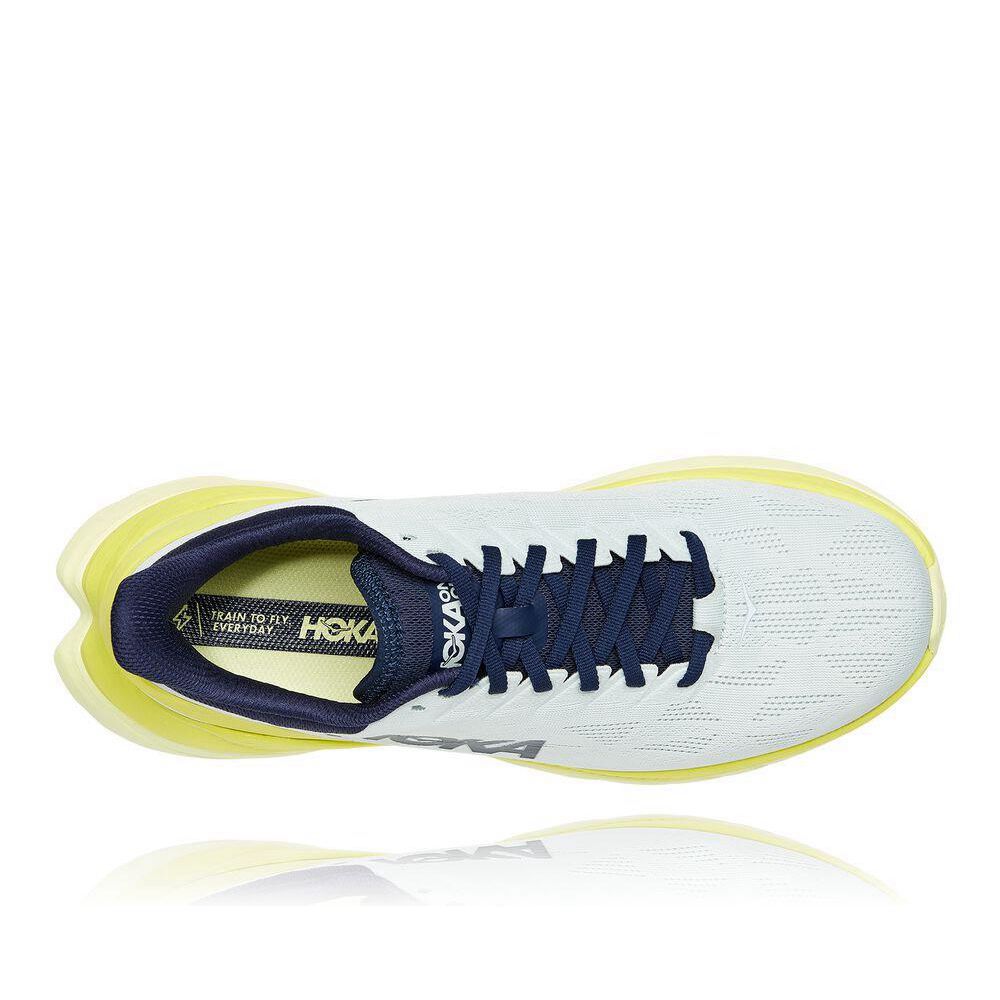 Hoka Mach 4 Joggesko Herre Hvite | 820197-BAD