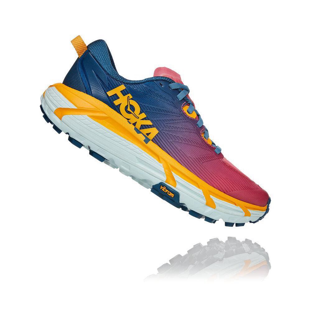 Hoka Mafate Speed 3 Fjellsko Dame Blå Rosa | 175924-MKX