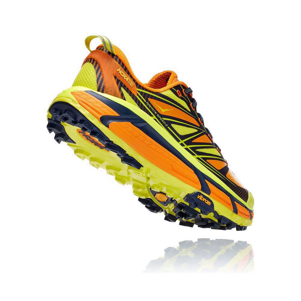 Hoka Mafate Speed 3 Fjellsko Herre Gul Oransje | 513248-HET