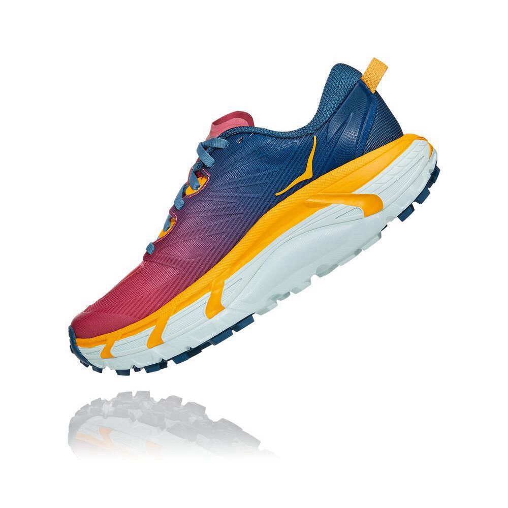 Hoka Mafate Speed 3 Joggesko Dame Blå Rosa | 103495-PNM