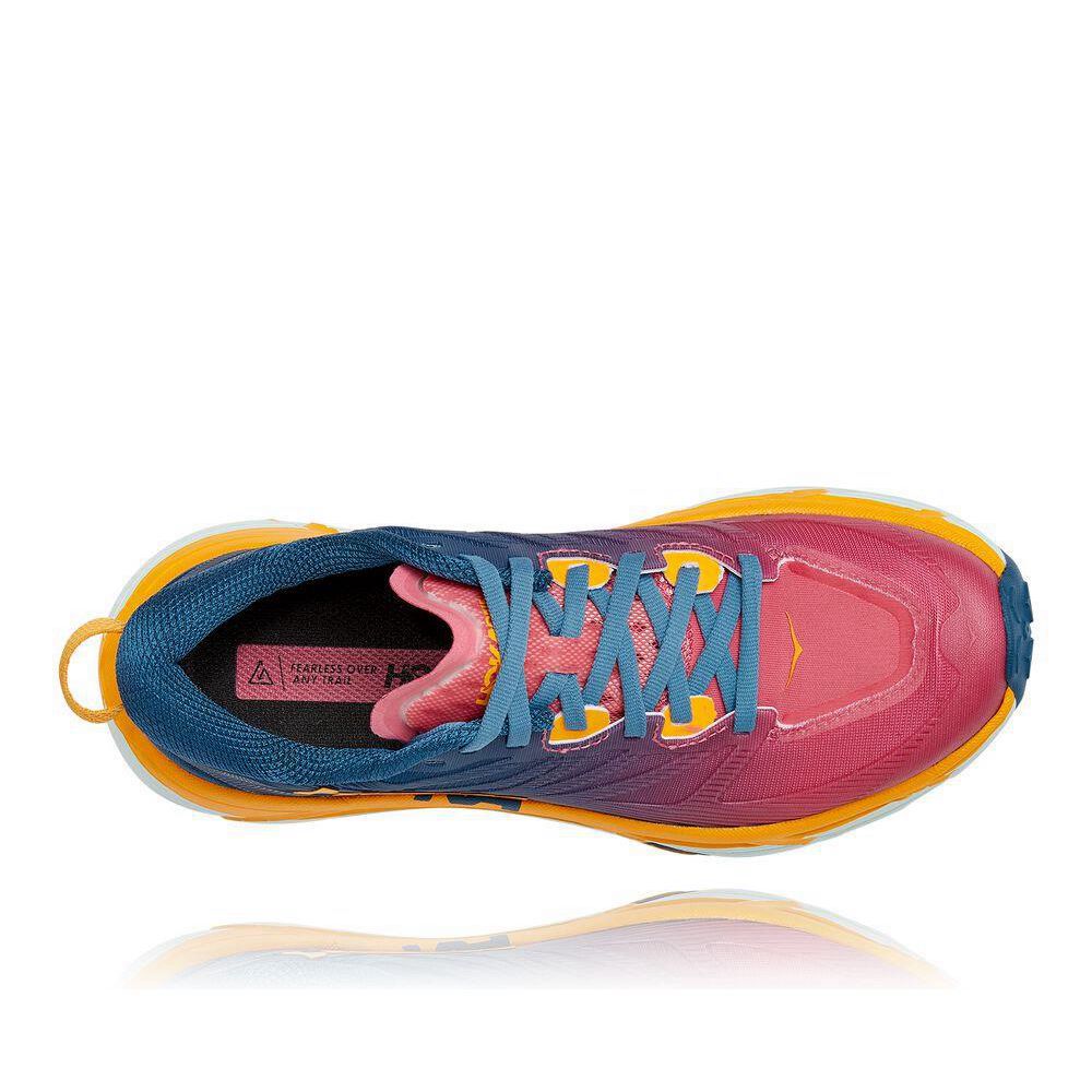 Hoka Mafate Speed 3 Joggesko Dame Blå Rosa | 103495-PNM