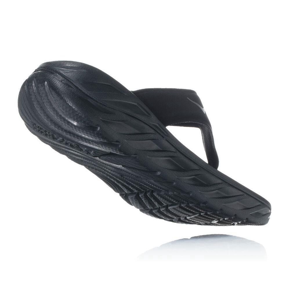 Hoka ORA Platå Flip Flops Dame Svarte | 391024-MUO