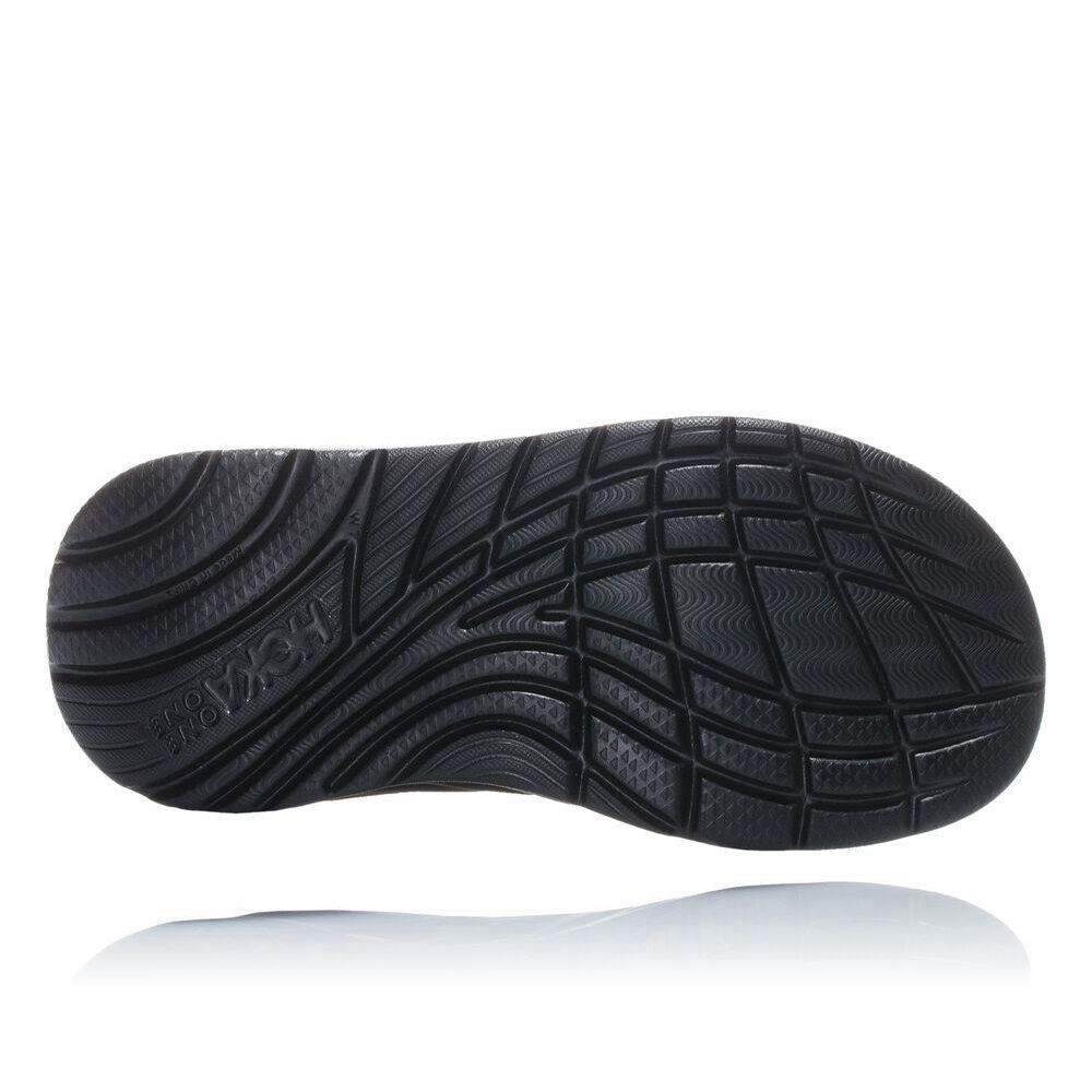 Hoka ORA Platå Flip Flops Dame Svarte | 391024-MUO