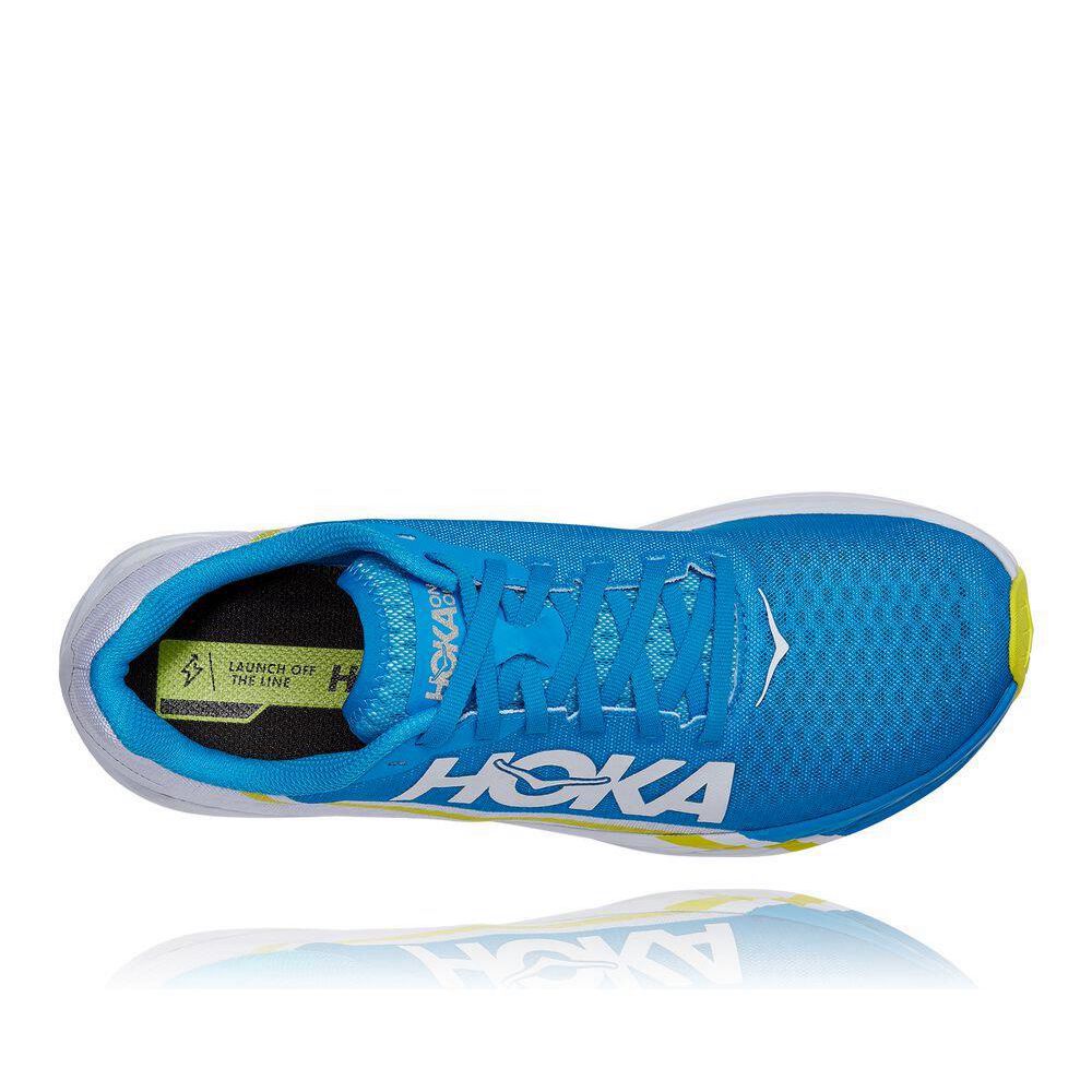 Hoka Rocket X Joggesko Dame Blå | 203645-SHO