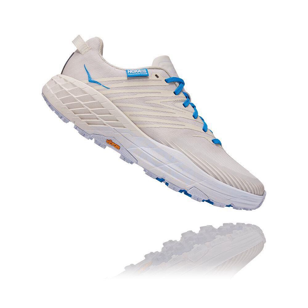 Hoka Speedgoat 4 Fjellsko Dame Hvite | 620815-LTA