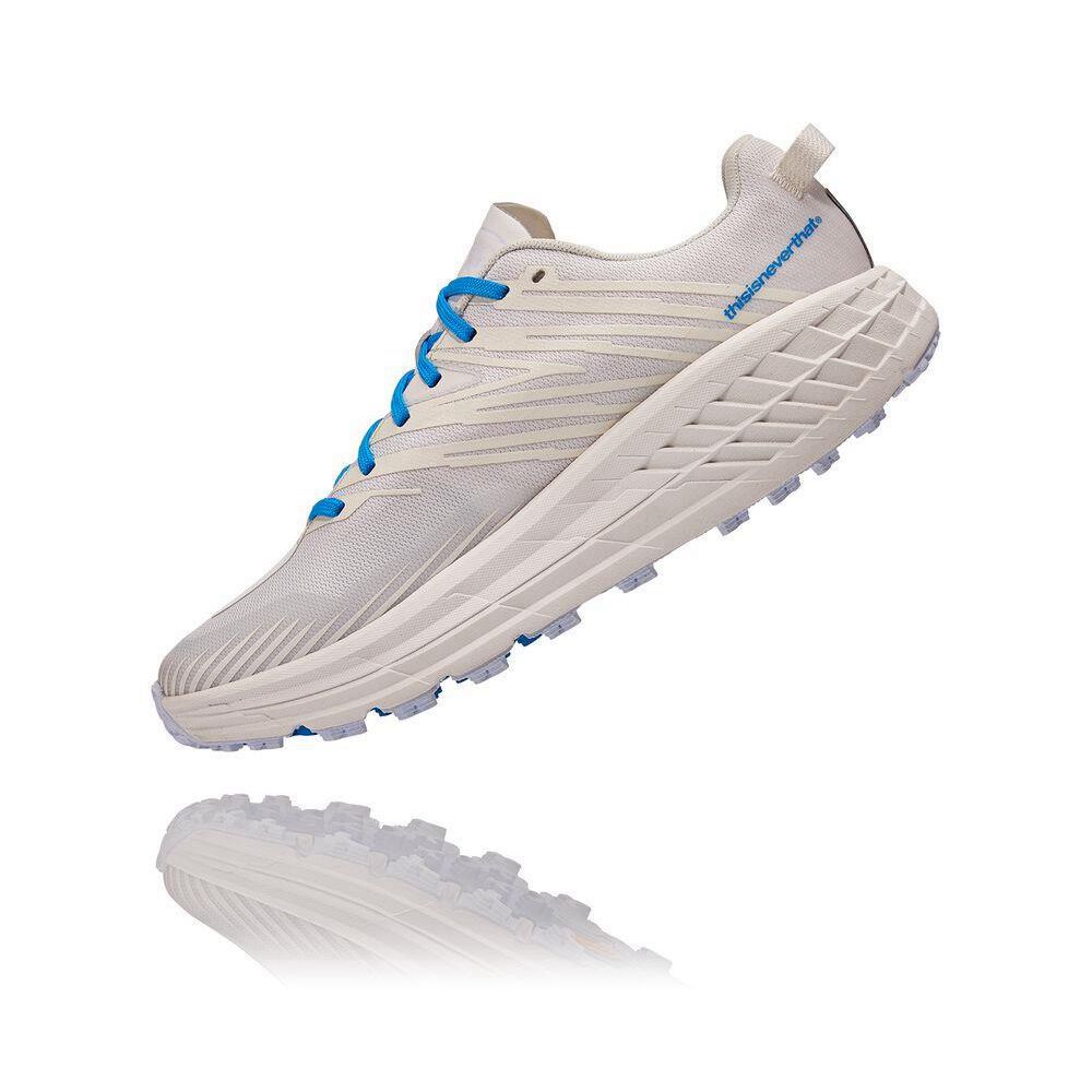 Hoka Speedgoat 4 Fjellsko Dame Hvite | 620815-LTA