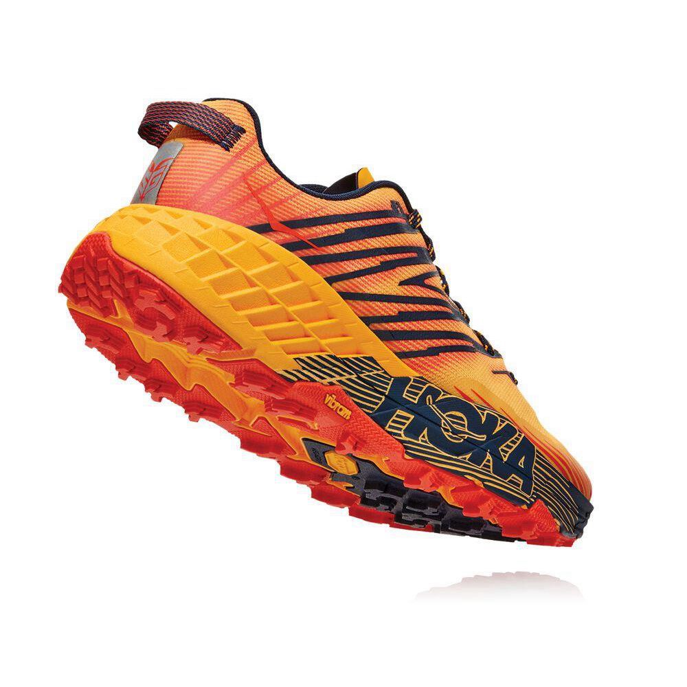 Hoka Speedgoat 4 Fjellsko Herre Gul | 407921-JXO