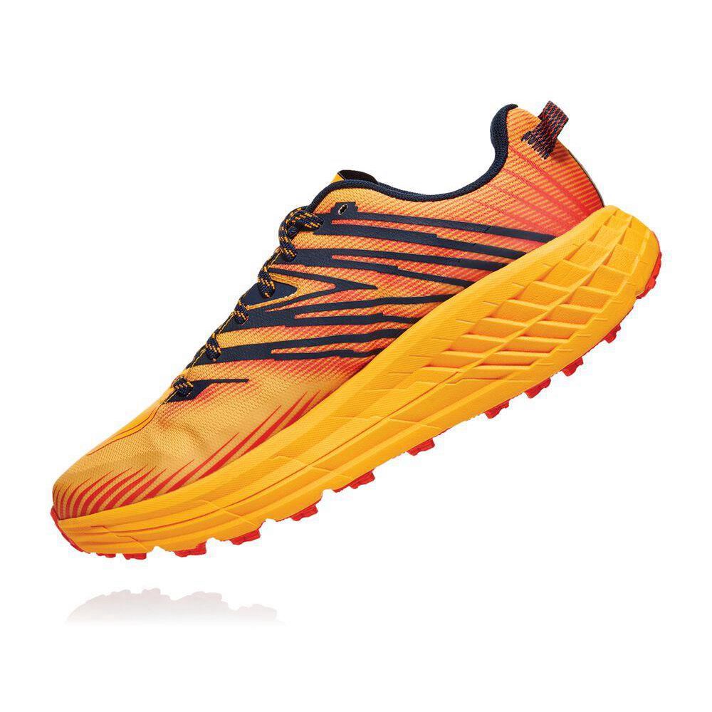 Hoka Speedgoat 4 Fjellsko Herre Gul | 407921-JXO