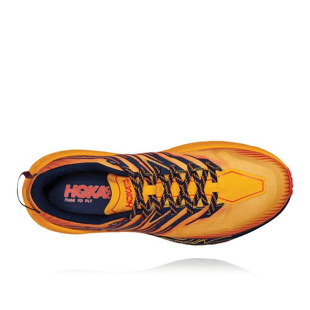 Hoka Speedgoat 4 Fjellsko Herre Gul | 407921-JXO