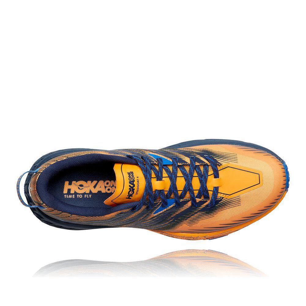 Hoka Speedgoat 4 Fjellsko Herre Gul Svarte | 549803-GDZ