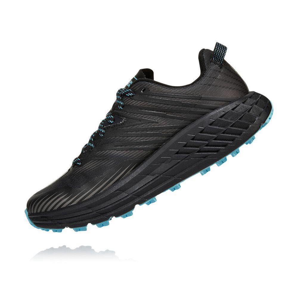 Hoka Speedgoat 4 GTX Trail Løpesko Dame Grå Svarte | 124069-HVY