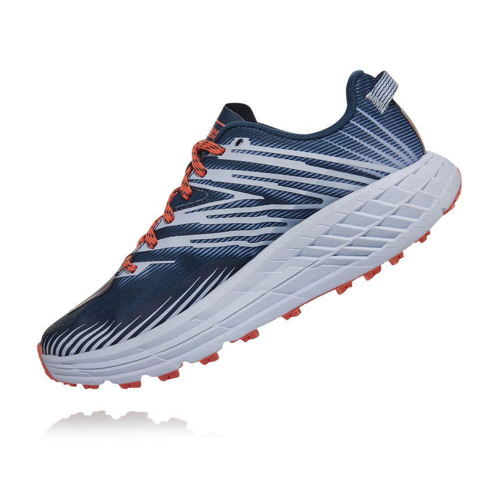 Hoka Speedgoat 4 Joggesko Dame Blå Hvite | 736581-LXK