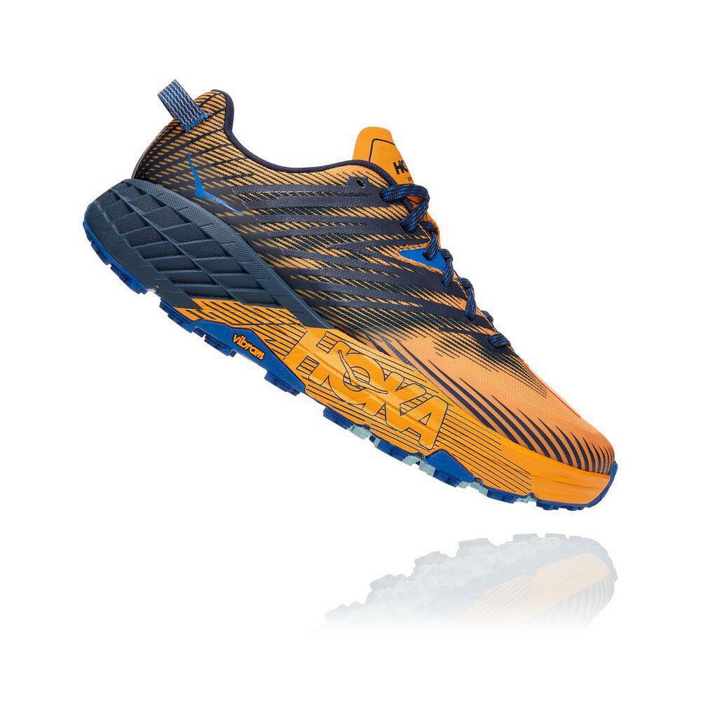 Hoka Speedgoat 4 Joggesko Herre Gul Svarte | 480635-RVX