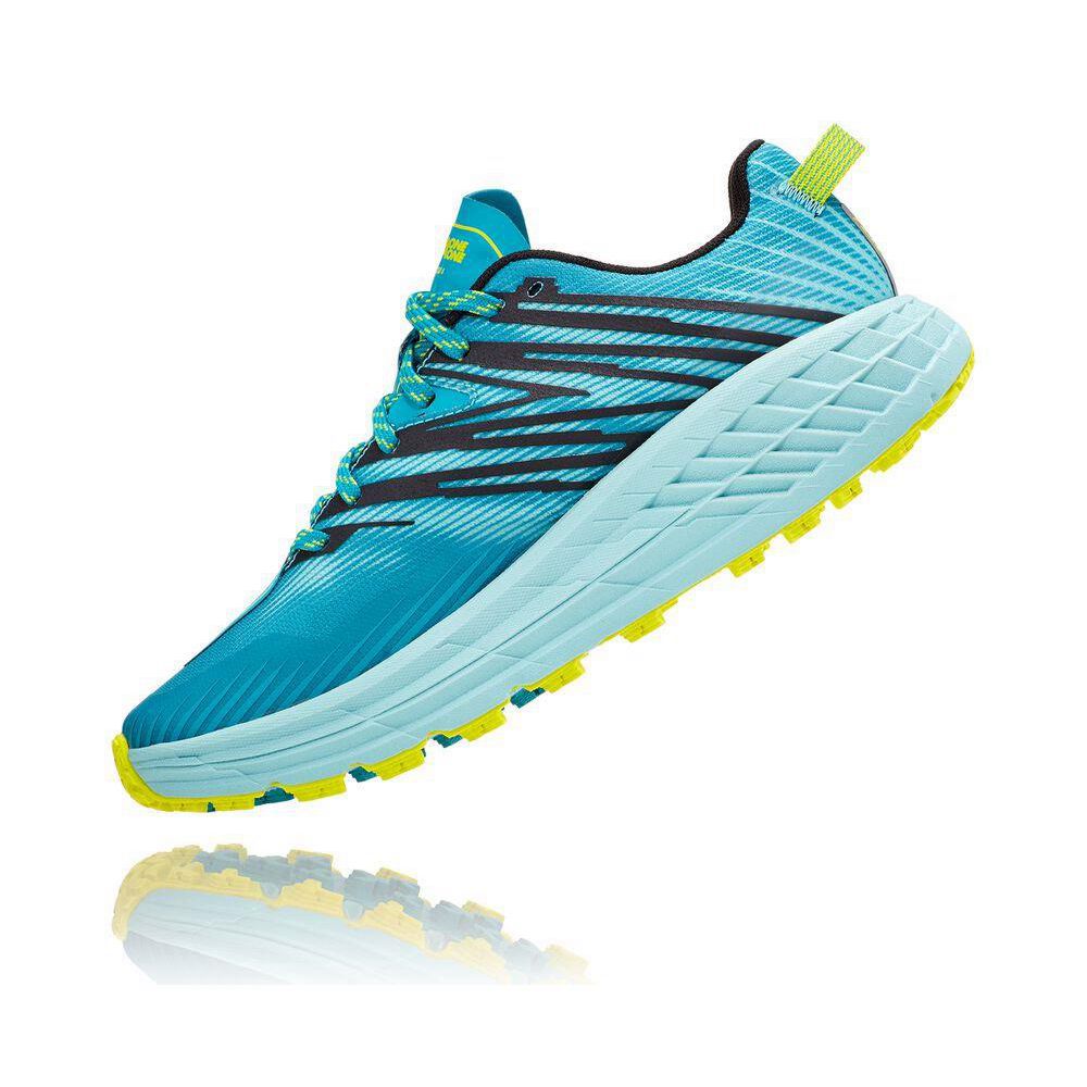 Hoka Speedgoat 4 Løpesko Dame Blå | 749306-GEU