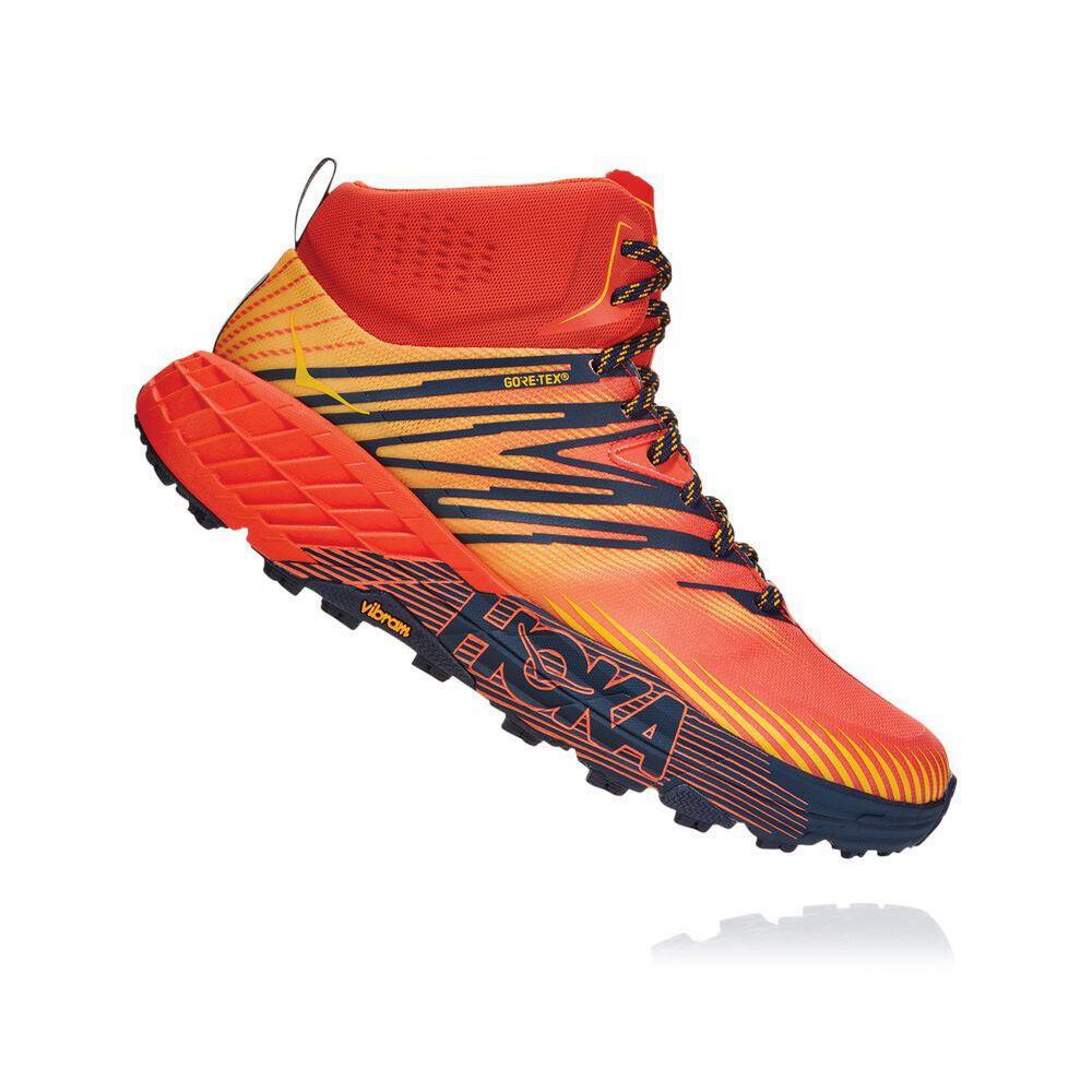 Hoka Speedgoat Mid 2 GTX Fjellstøvler Herre Rød | 023519-SAR