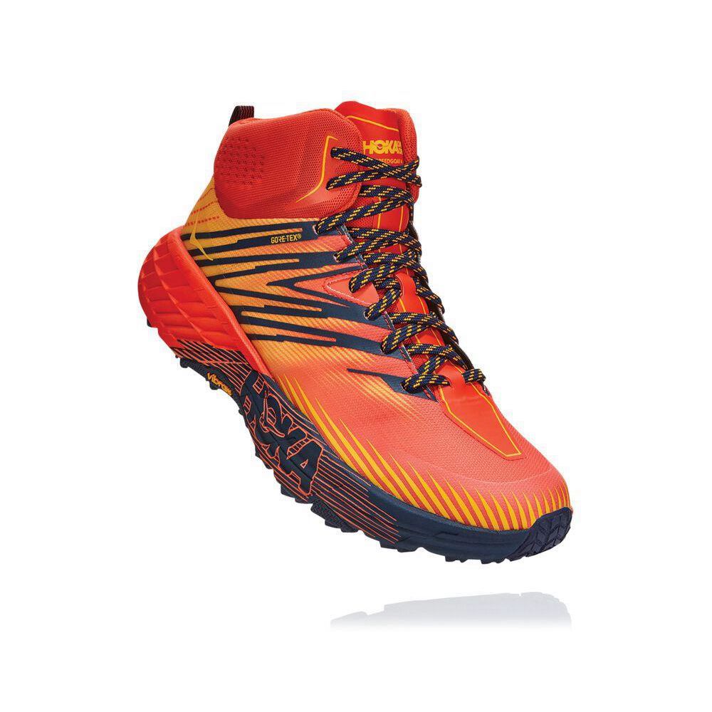 Hoka Speedgoat Mid 2 GTX Fjellstøvler Herre Rød | 023519-SAR