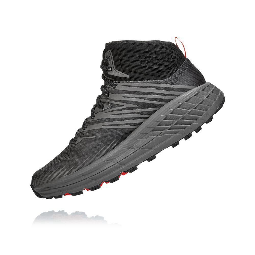 Hoka Speedgoat Mid 2 GTX Fjellstøvler Herre Grå Svarte | 749215-MNP