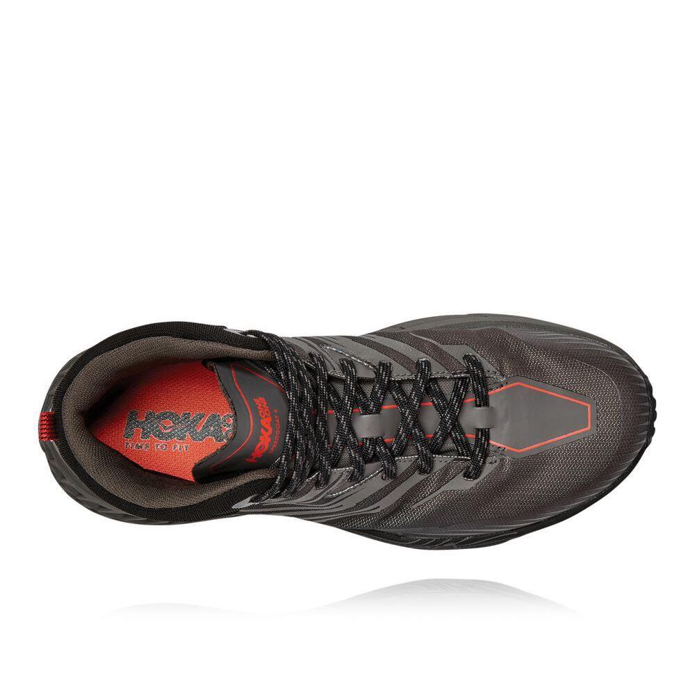 Hoka Speedgoat Mid 2 GTX Fjellstøvler Herre Grå Svarte | 749215-MNP