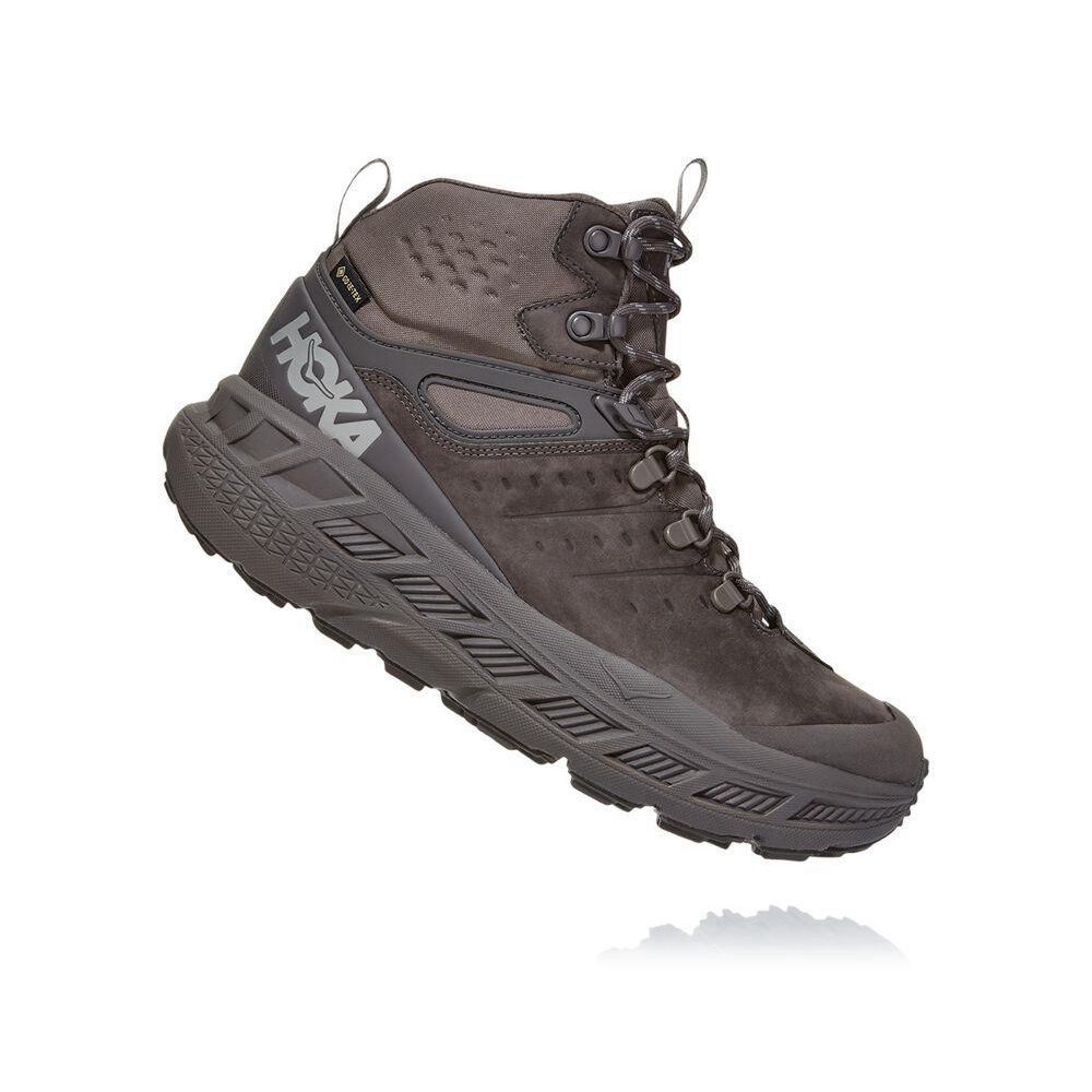 Hoka Stinson Mid GTX Fjellstøvler Herre Grå | 078619-ZBL