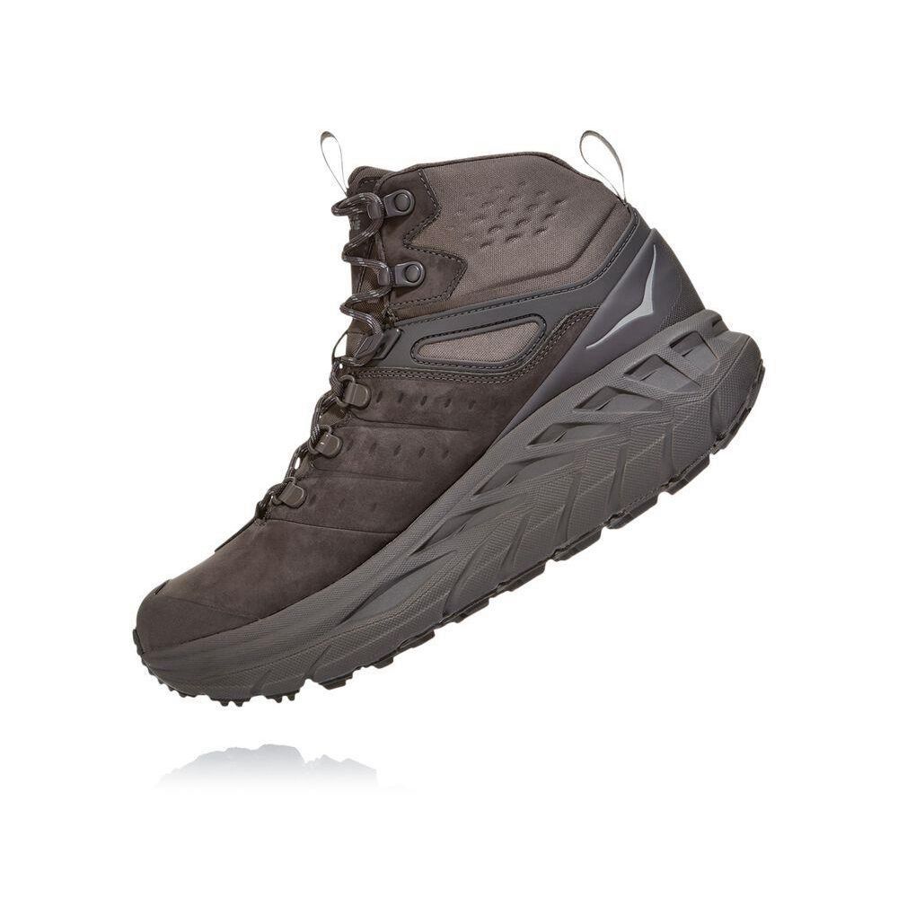 Hoka Stinson Mid GTX Trail Løpesko Herre Grå | 142307-YTQ