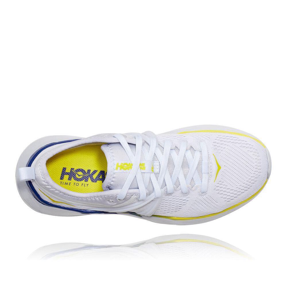 Hoka Tivra Joggesko Dame Hvite Blå | 349265-DBA