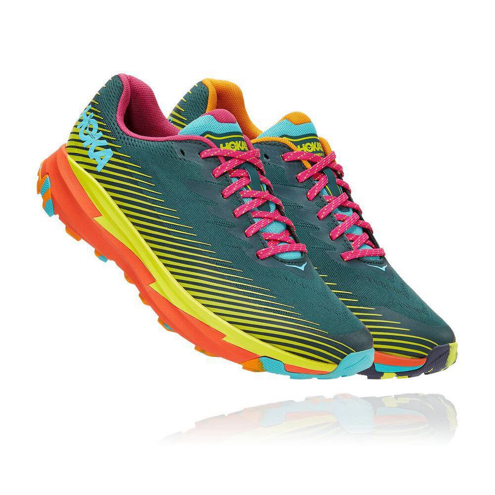 Hoka Torrent 2 Trail Løpesko Dame Grønn | 798015-IRB